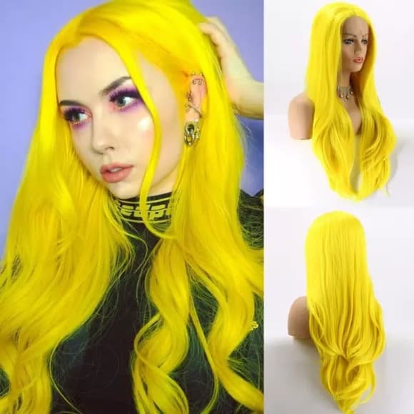 Yellow Beauty Lace Front Wig - Thumbnail 2