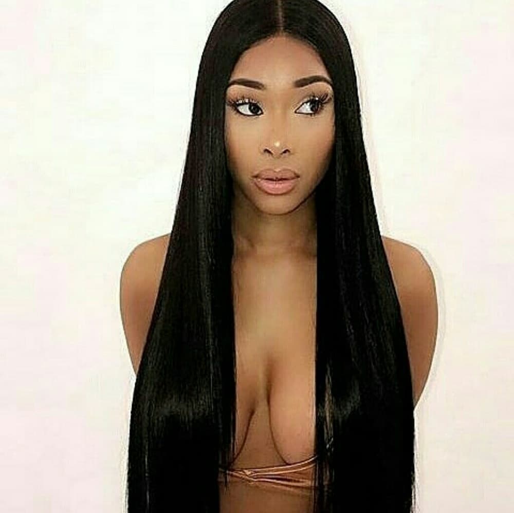 Human Hair Straight Beauty Lacefront Wig 26-28 inc - Thumbnail 3
