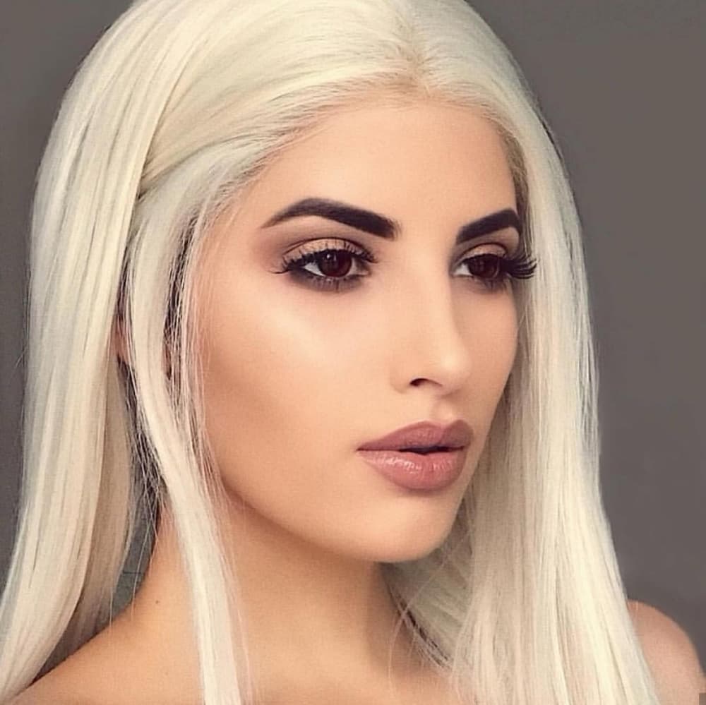 Pale Blonde Beauty Lace Front Wig
