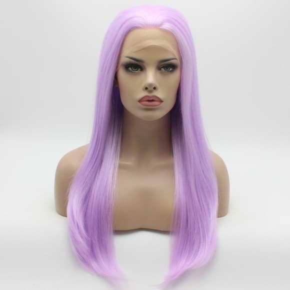 Lilac Purple Beauty Lace Front Wig - Thumbnail 4