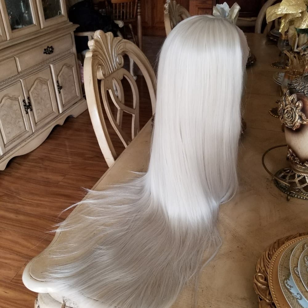 Platinum Blonde Beauty LaceFront Wig 22-24inch - Thumbnail 6