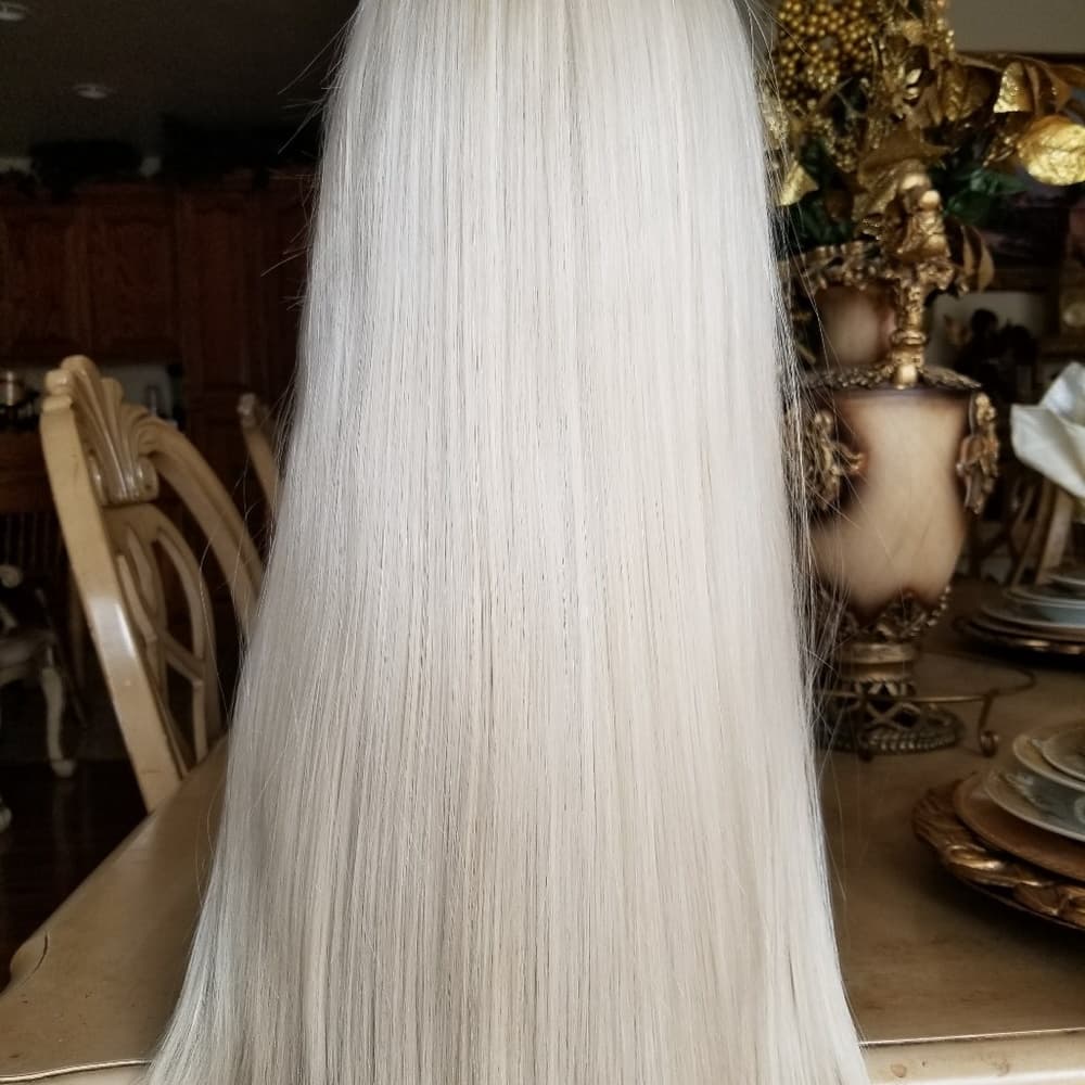 Platinum Blonde Beauty LaceFront Wig 22-24inch - Thumbnail 3