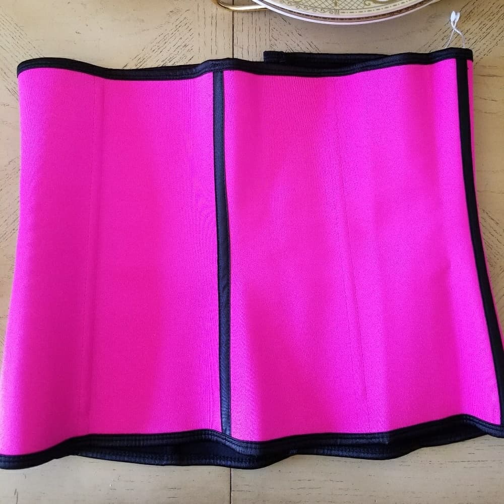 Rose Pink Super Hold Latex Waist Trainer - Thumbnail 2