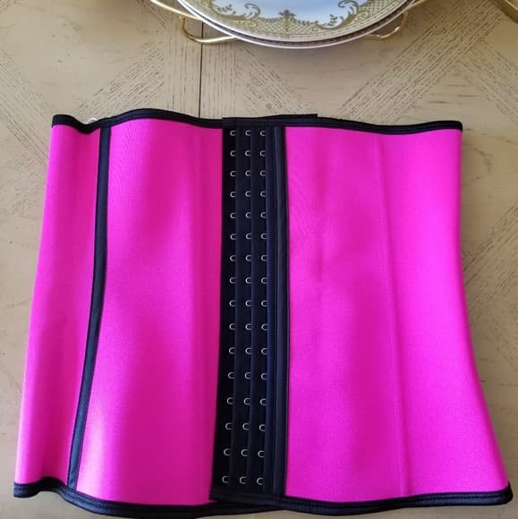 Rose Pink Super Hold Latex Waist Trainer - Thumbnail 9