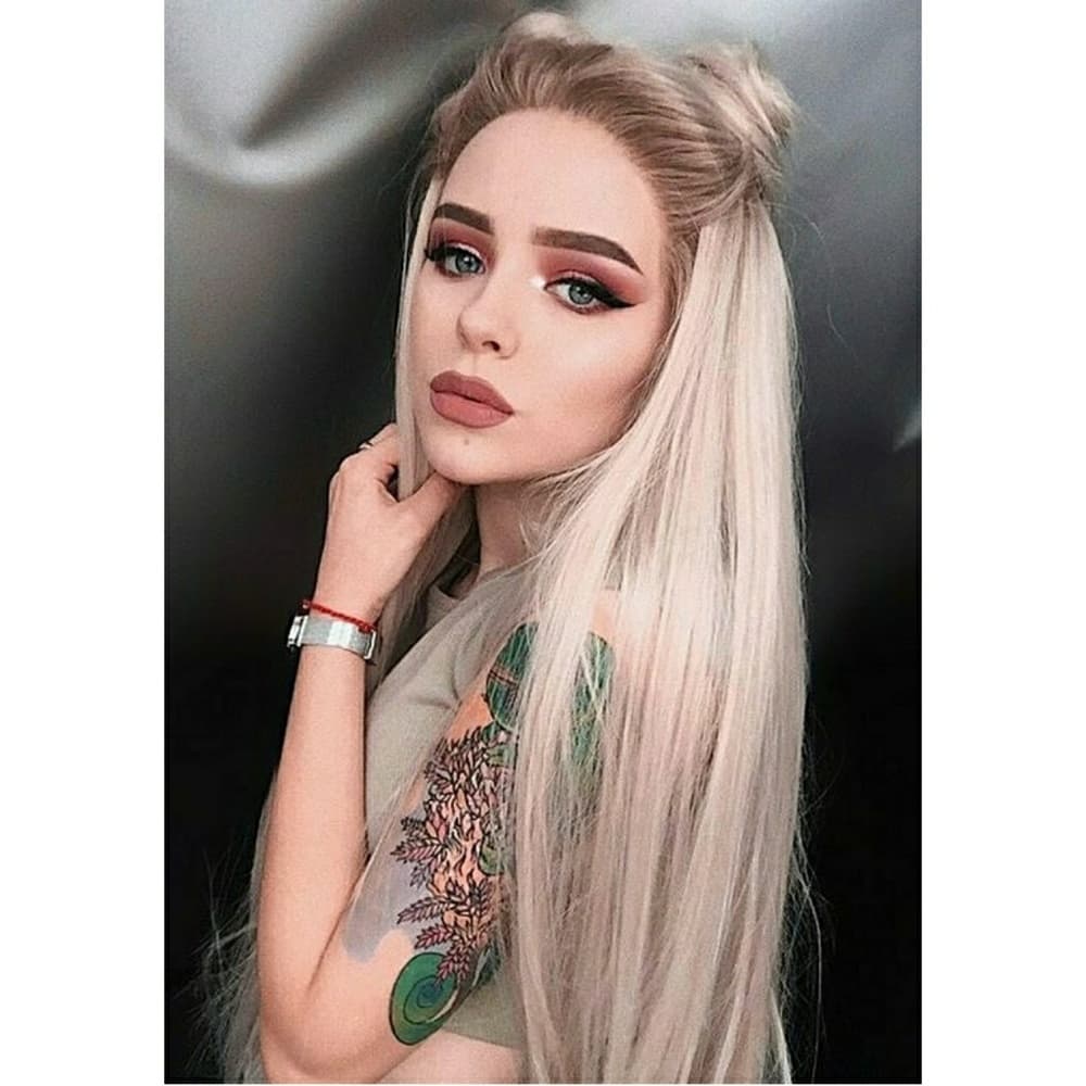 Ombre Blonde Lace Front Wig - Thumbnail 3