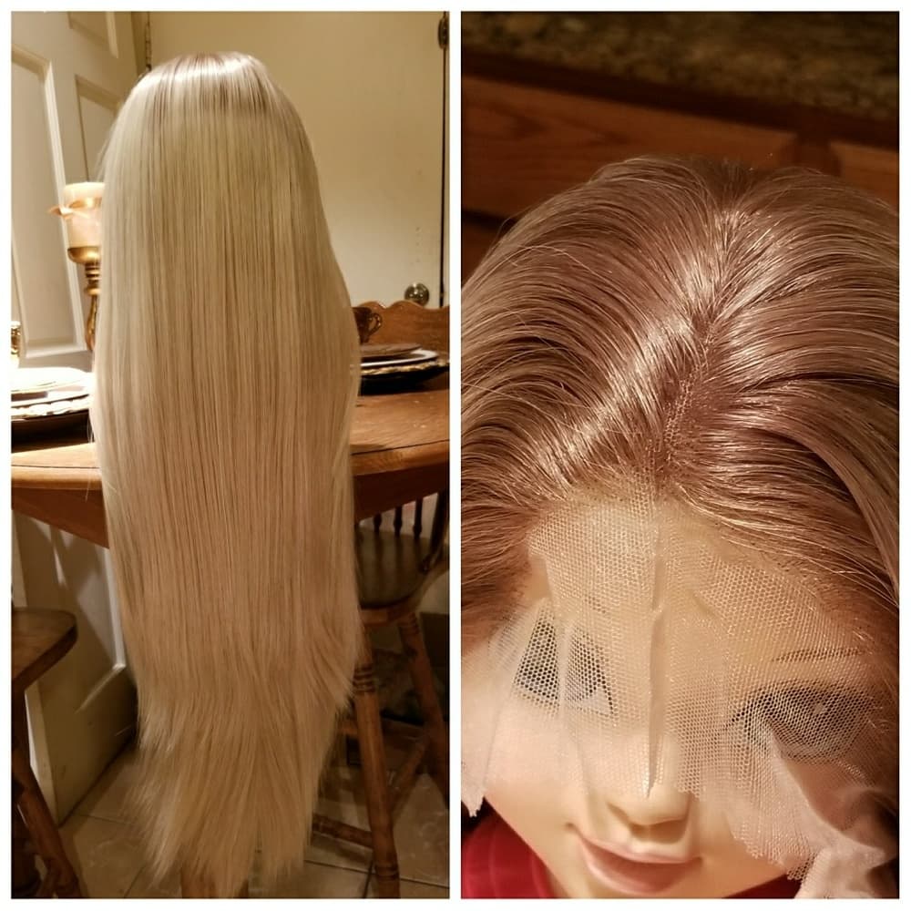 Ombre Blonde Lace Front Wig - Thumbnail 7