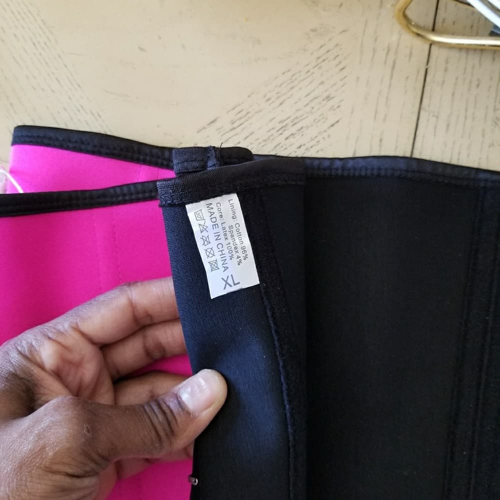 Rose Pink Super Hold Latex Waist Trainer - Thumbnail 6