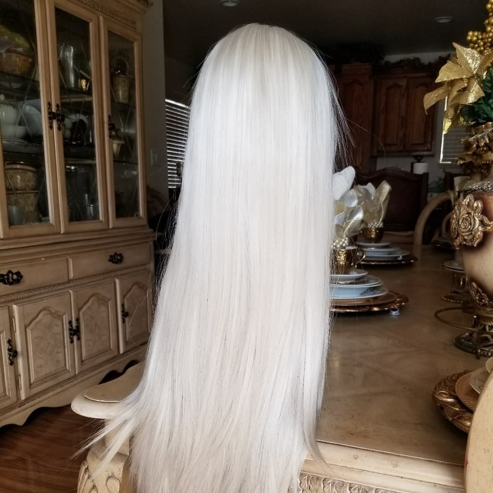 Platinum Blonde Beauty LaceFront Wig 22-24inch - Thumbnail 7