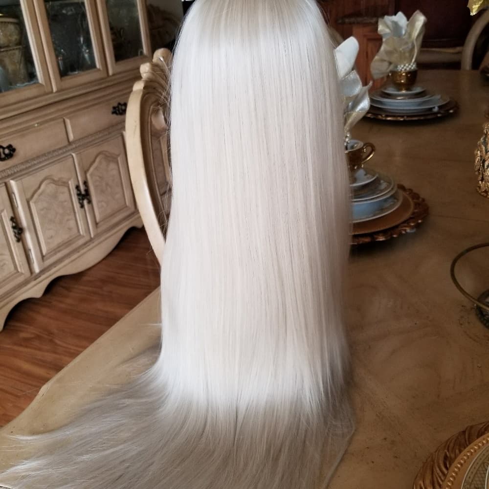 Platinum Blonde Beauty LaceFront Wig 22-24inch - Thumbnail 2