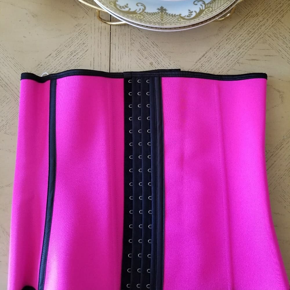 Rose Pink Super Hold Latex Waist Trainer - Thumbnail 5