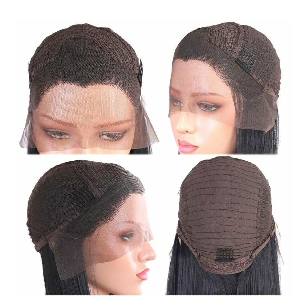 Black Straight Beauty LaceFront Wig 24-26 inches!! - Thumbnail 4