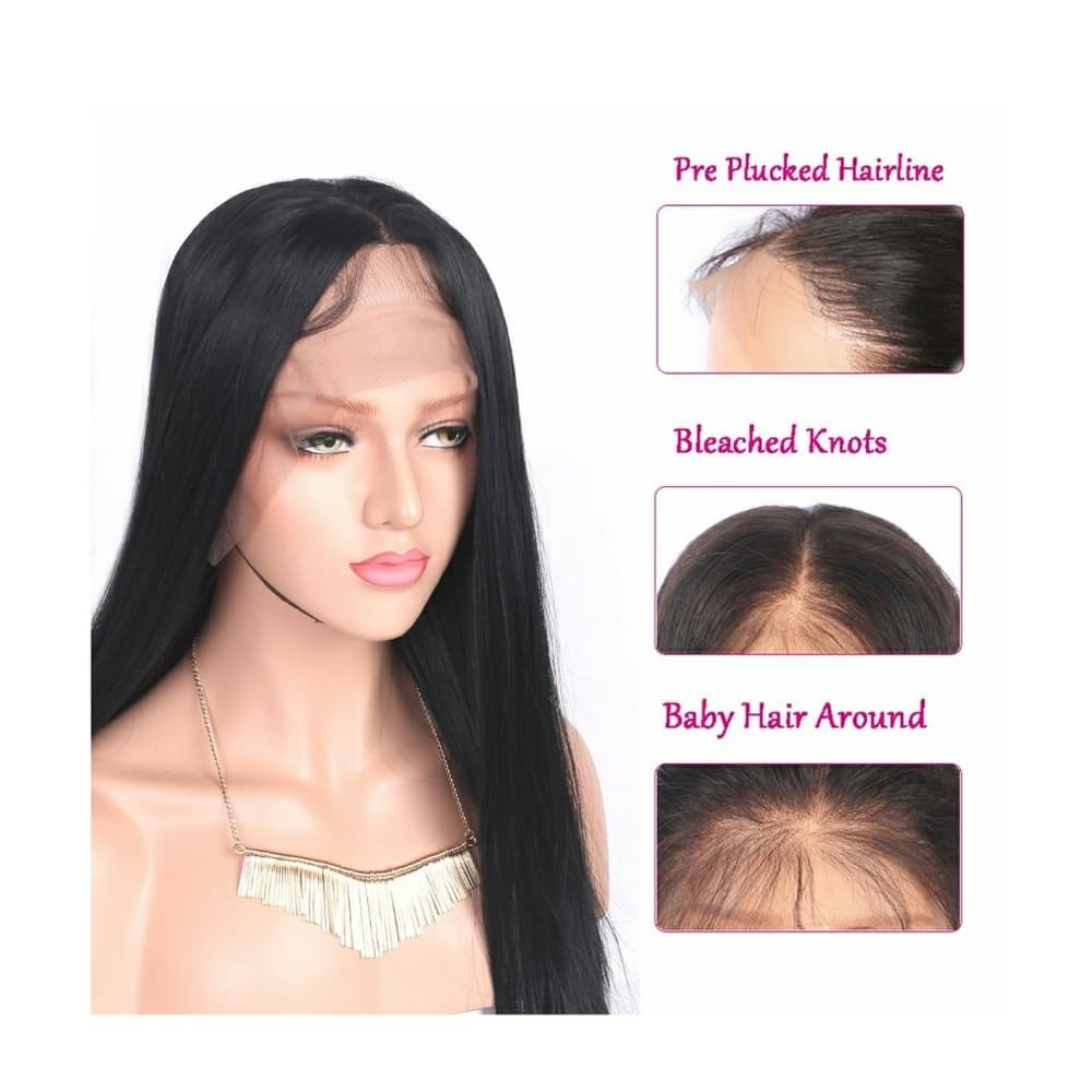 Black Straight Beauty LaceFront Wig 24-26 inches!! - Thumbnail 3