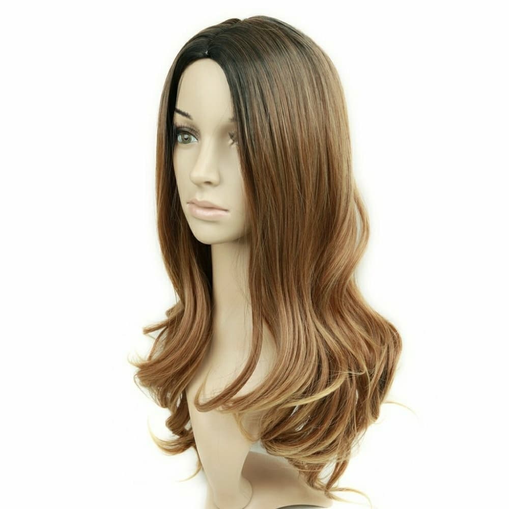 Black Brown Blonde Ombre Wig - Thumbnail 4