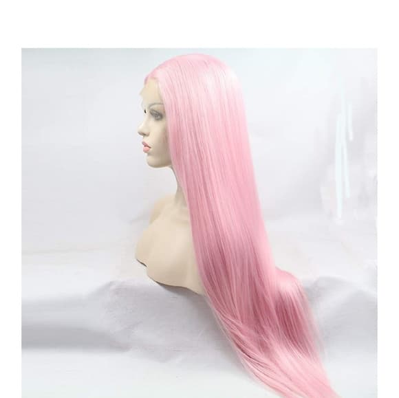 Pink Lace Front Wig - Thumbnail 4