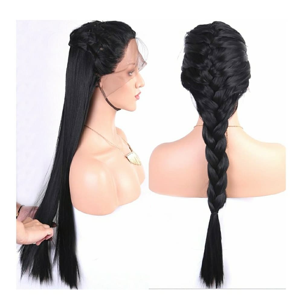 Black Straight Beauty LaceFront Wig 24-26 inches!! - Thumbnail 2