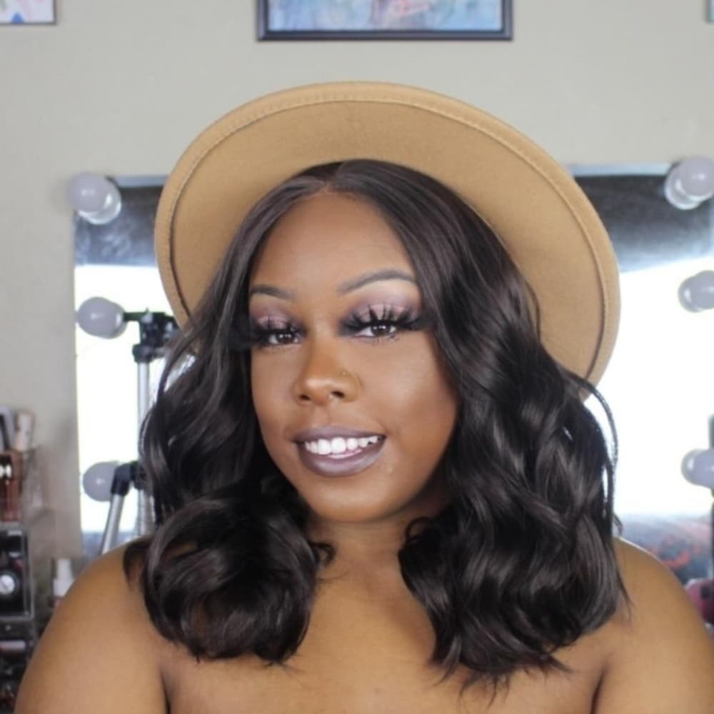 Brown Wavy Beauty Lace Front Wig - Thumbnail 4