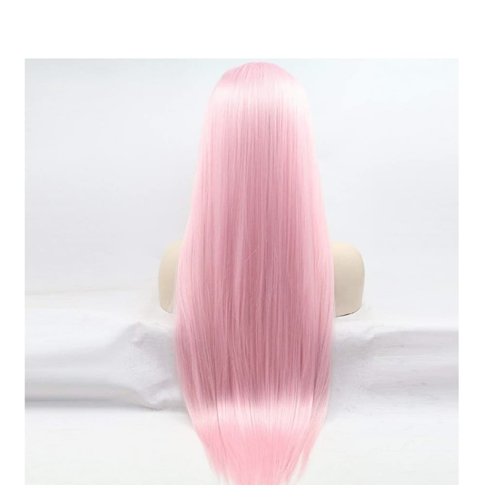 Pink Lace Front Wig - Thumbnail 2