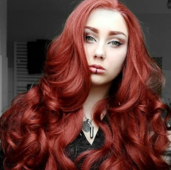 Auburn Red Beauty Lace Front Wig - Thumbnail 4