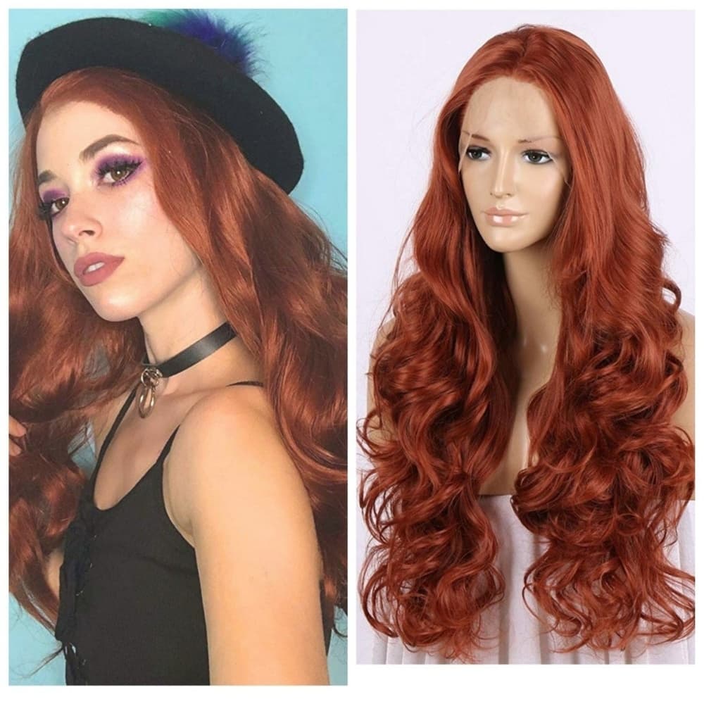 Red Auburn Beauty Lace Front Wig - Thumbnail 4