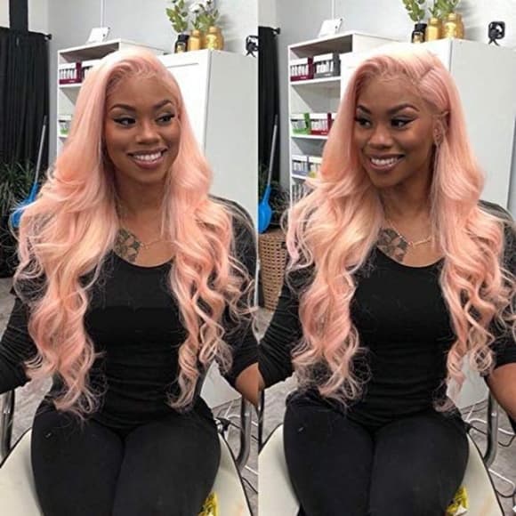 Pink Beauty Lace Front Wig - Thumbnail 4