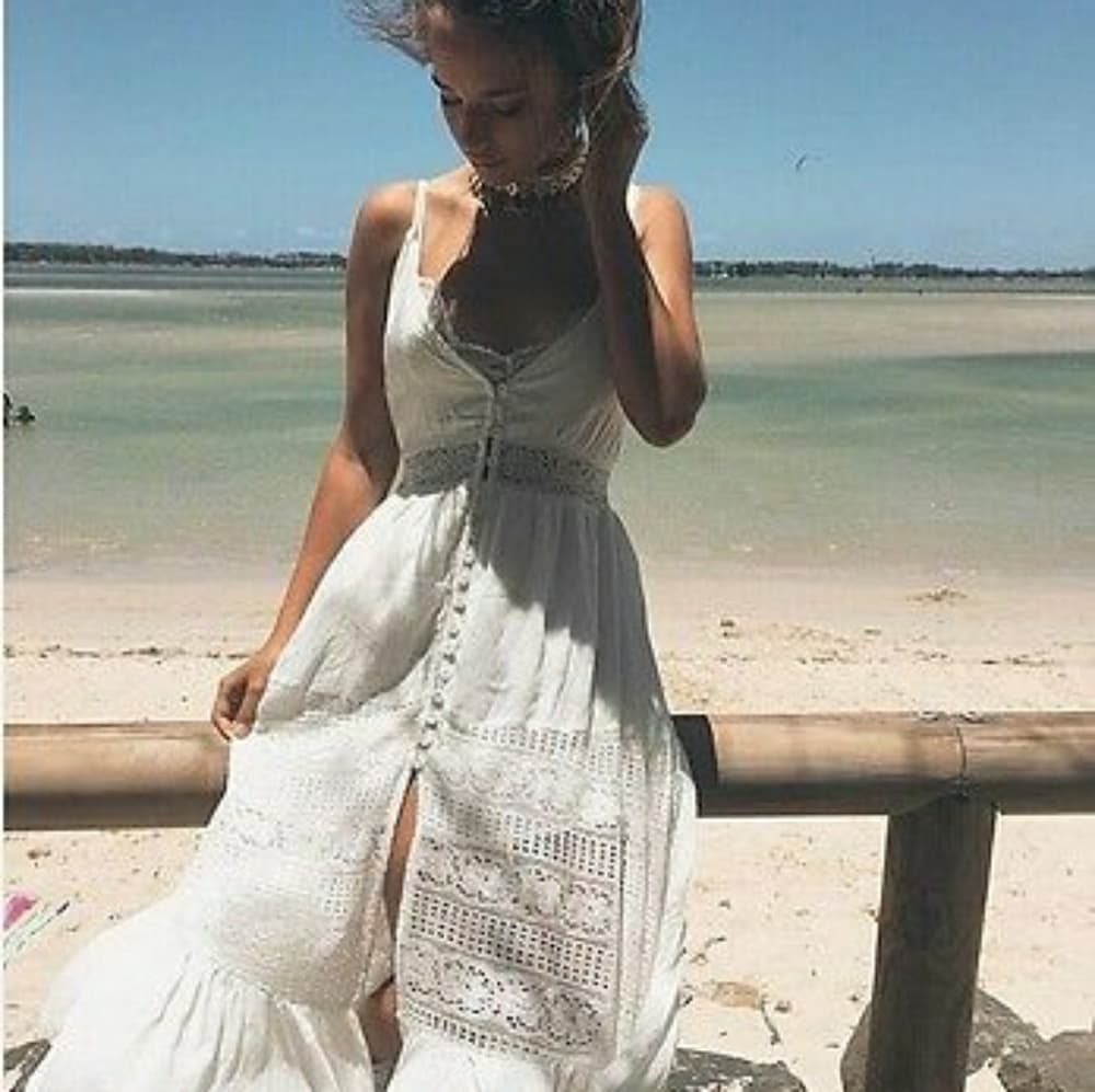 White Beauty Sundress - Thumbnail 4