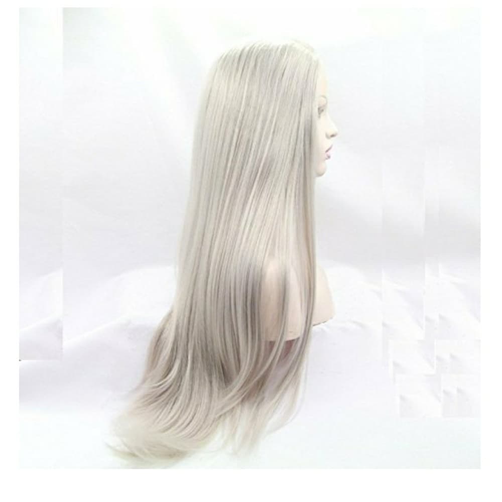 Gray Blonde Lacefront Wig 22-24inches - Thumbnail 3