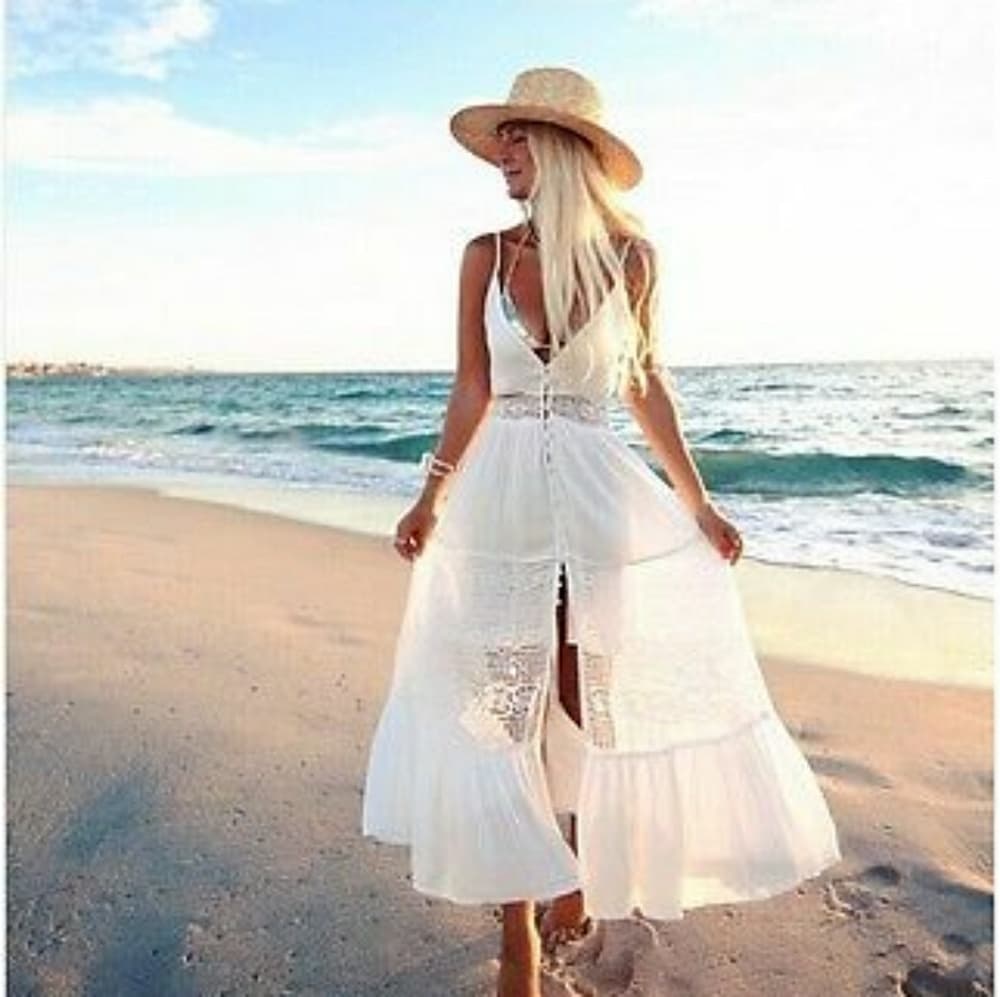 White Beauty Sundress - Thumbnail 3