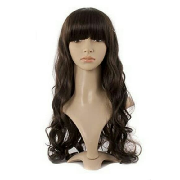 Beautiful Brown Waves Long Wig - Thumbnail 4