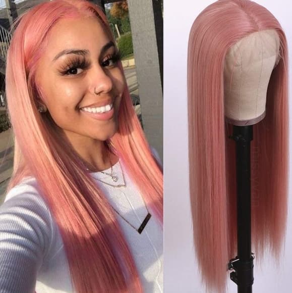 Pink Beauty Lace Front Wig - Thumbnail 3