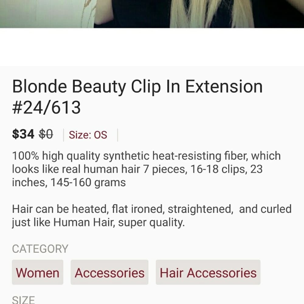 Blonde Beauty Clip In Extension #24/613 - Thumbnail 3