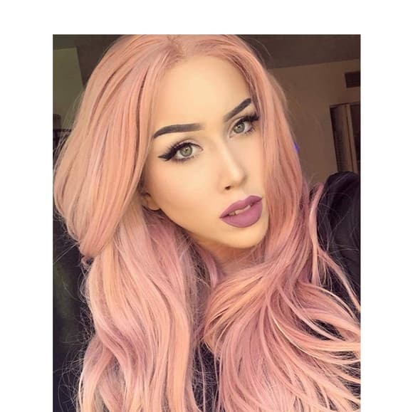 Pink Beauty Lace Front Wig - Thumbnail 4