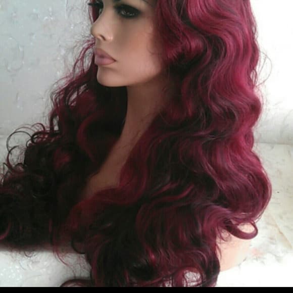 Sexy Burgundy w/Black highlight