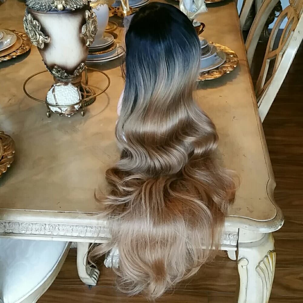 Ombre Golden Blonde Lace Front Wig 26-30 inches! - Thumbnail 2