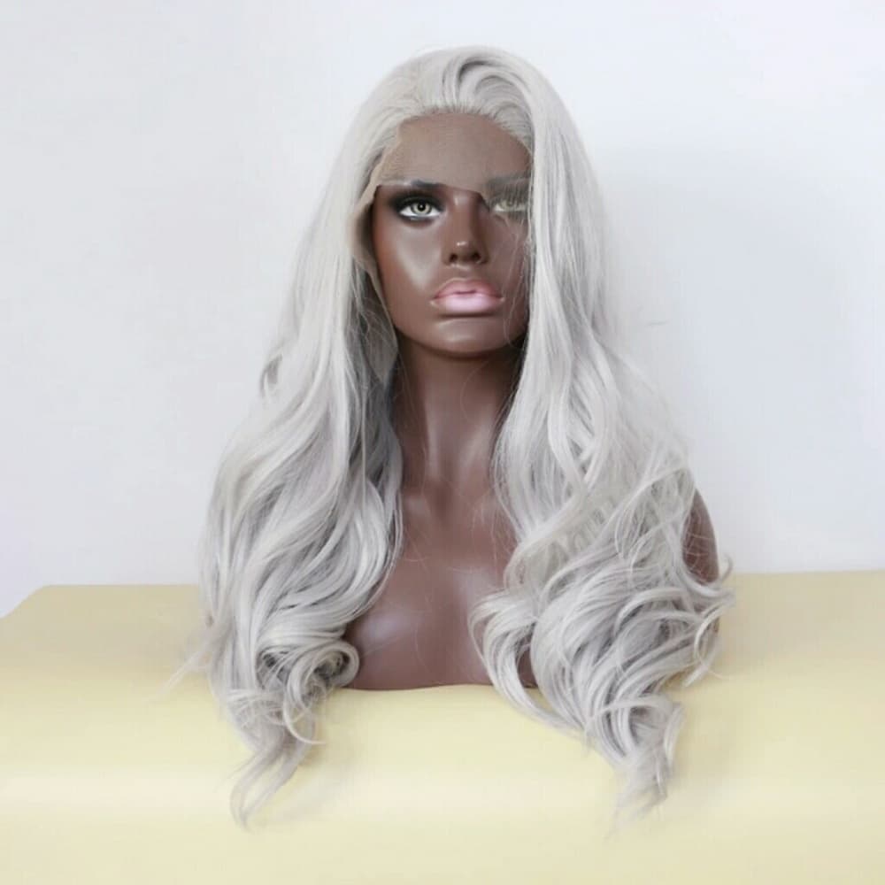 Silver White Lace Front Wig 22-24 inches!!
