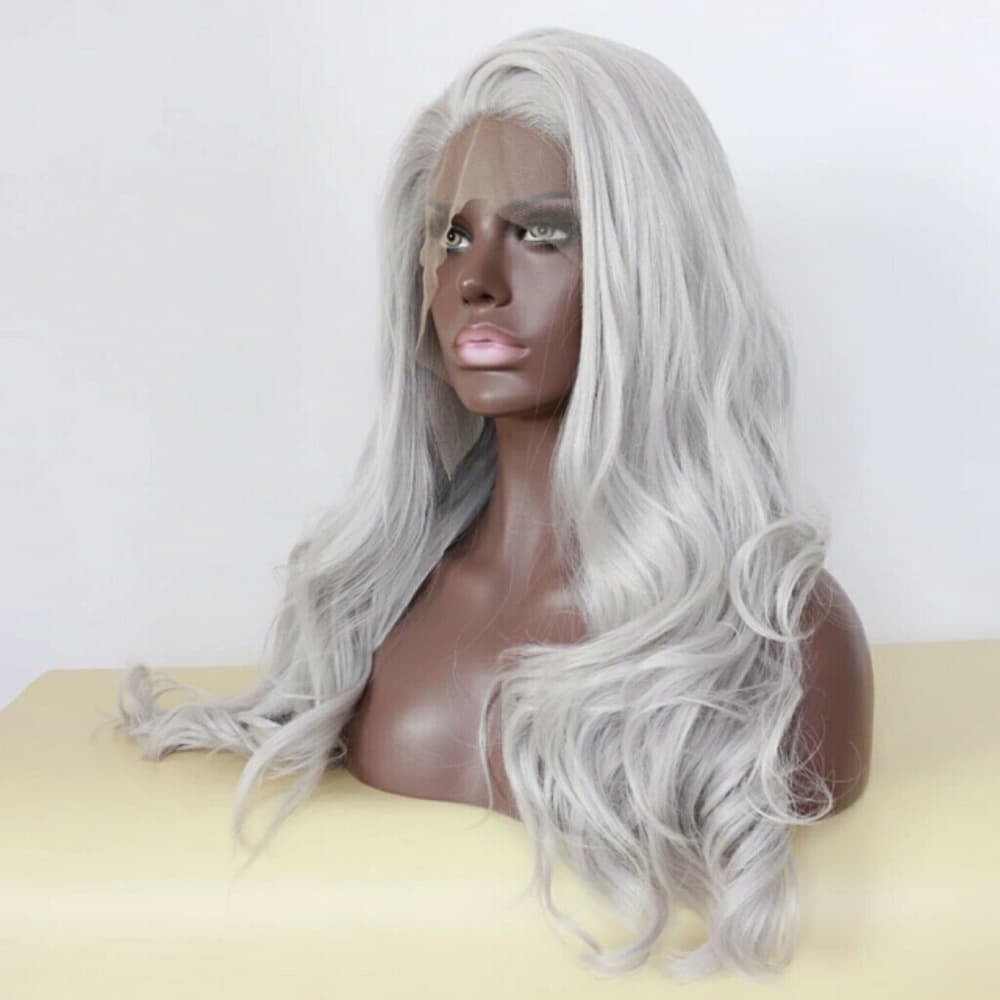 Silver White Lace Front Wig 22-24 inches!! - Thumbnail 2