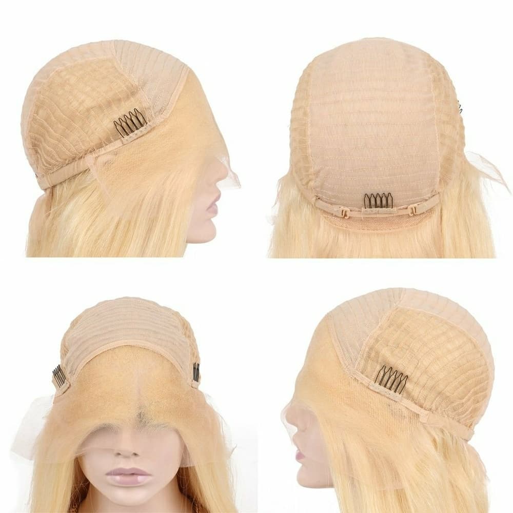 Blonde Glueless Preplucked LaceFront Wig - Thumbnail 3