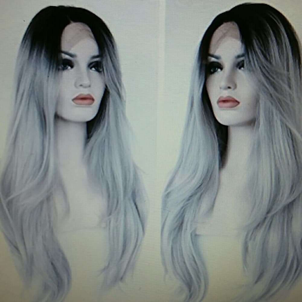 Black Root Ombre Laceftont Wig 22-24 inches!!