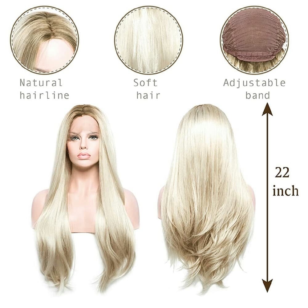 Ombre Blonde Lace Front Wig - Thumbnail 5