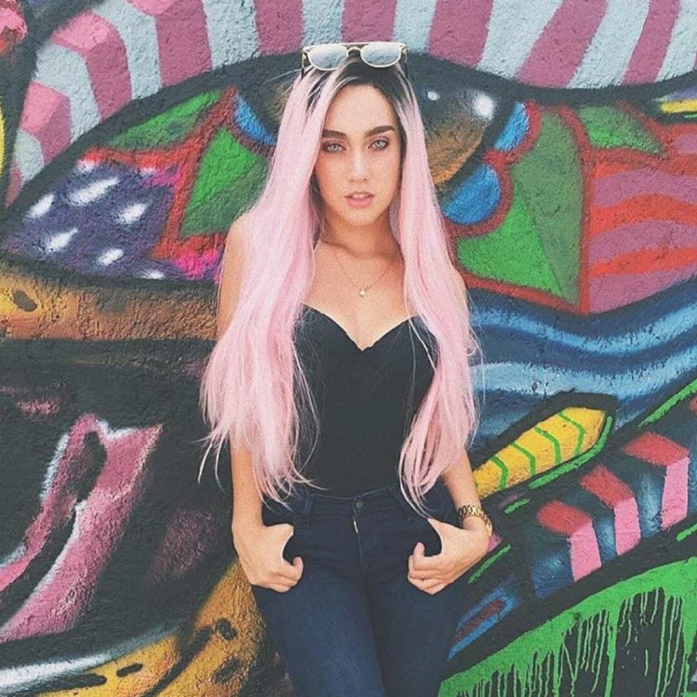 Ombre Pink Lace Front Wig