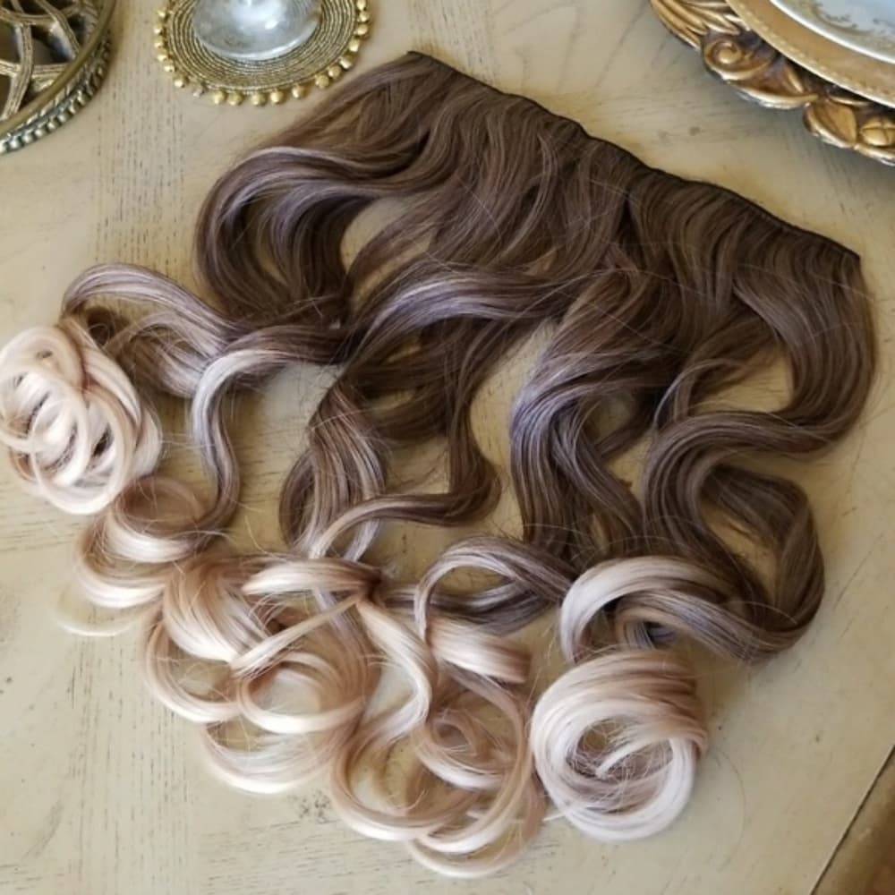 Ombre Blonde Full Head clip in Extension