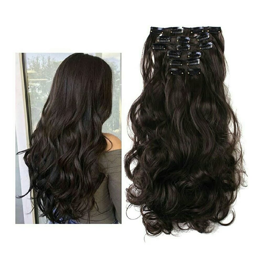 Dark Brown Clip in Extension - Thumbnail 2