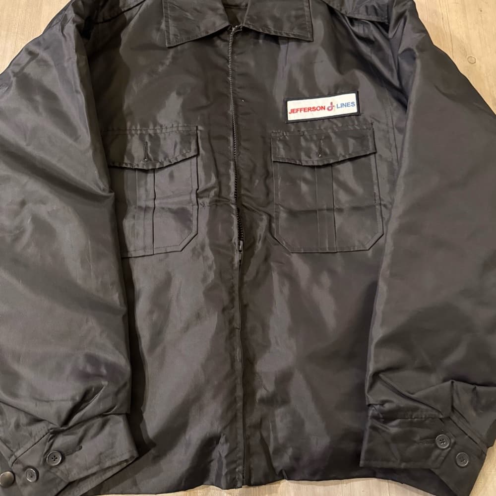 Martin’s vintage Jefferson lines bus driver navy blue jacket XL - Thumbnail 3