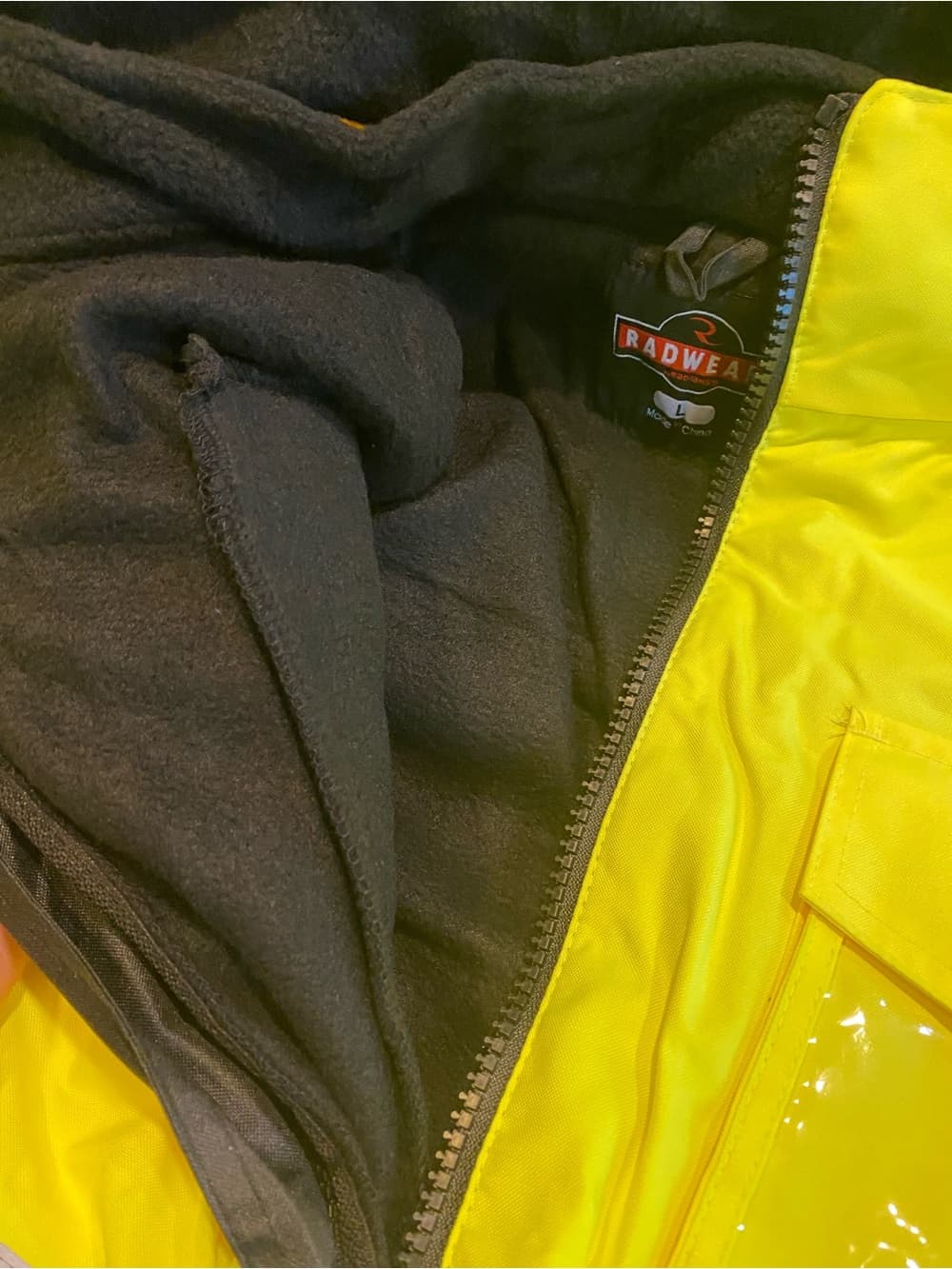 3-In-1 Deluxe High Visibility Bomber Jacket in Green/Black Bottom - Thumbnail 2