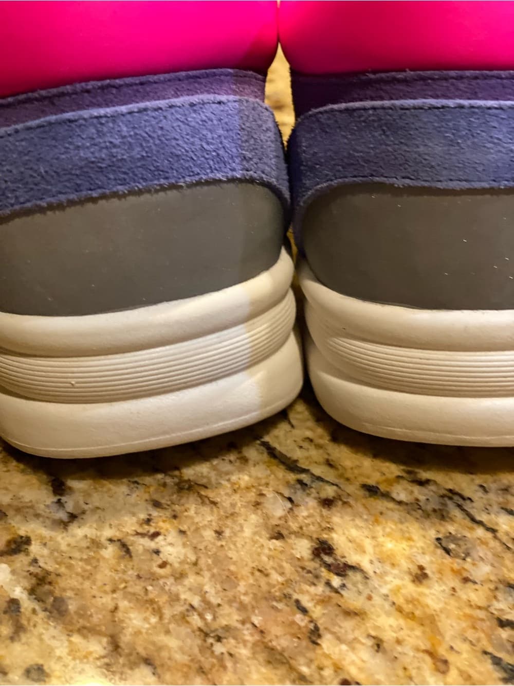 CHANEL Purple, Light Blue & Pink Suede Sport Sneakers - Thumbnail 3