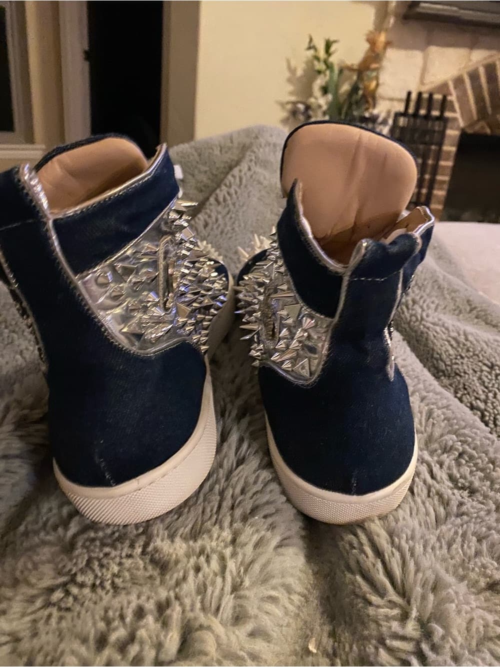 Christian louboutin Lou spikes orlato high top sneakers - Thumbnail 3