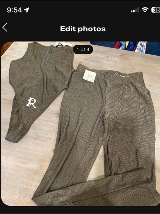 So Real mesh Olive Green bodysuit and Leggings - Thumbnail 5