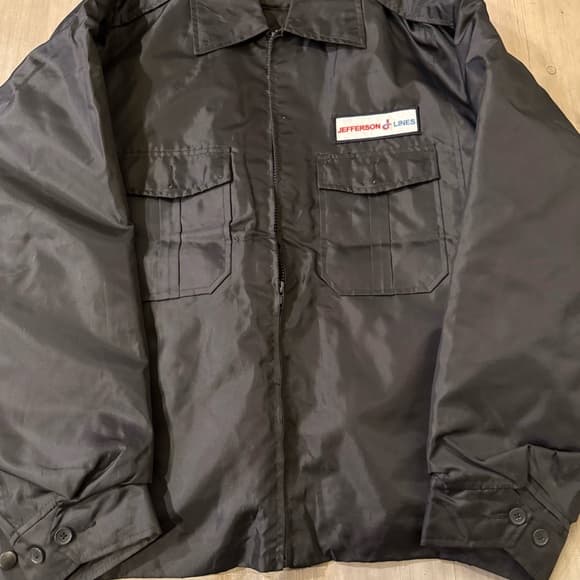 Martin’s vintage Jefferson lines bus driver navy blue jacket XL - Thumbnail 4