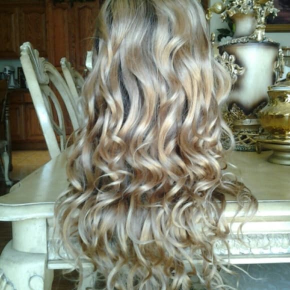 Beautiful Curly Indian Remy Wig #2/27 16 inches - Thumbnail 3