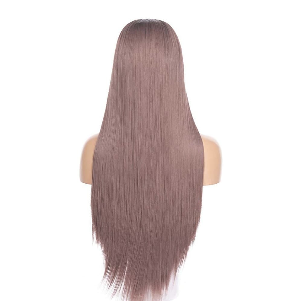 Smoky Purple Pink Lace Front Wig - Thumbnail 4