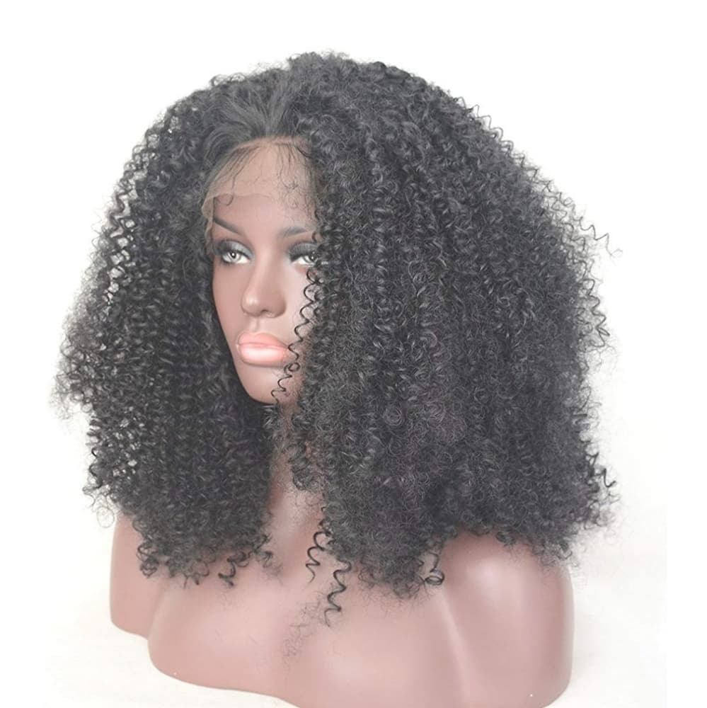 Afro Kinky Curly clip Lace Front Wig - Thumbnail 2
